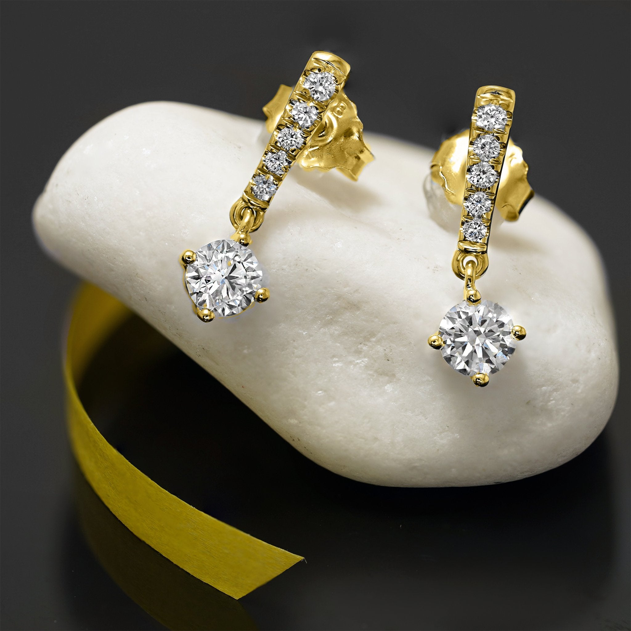 Roberto Coin 18K Yellow Gold Byzantine Barocco Diamond Earrings |  Bloomingdale's
